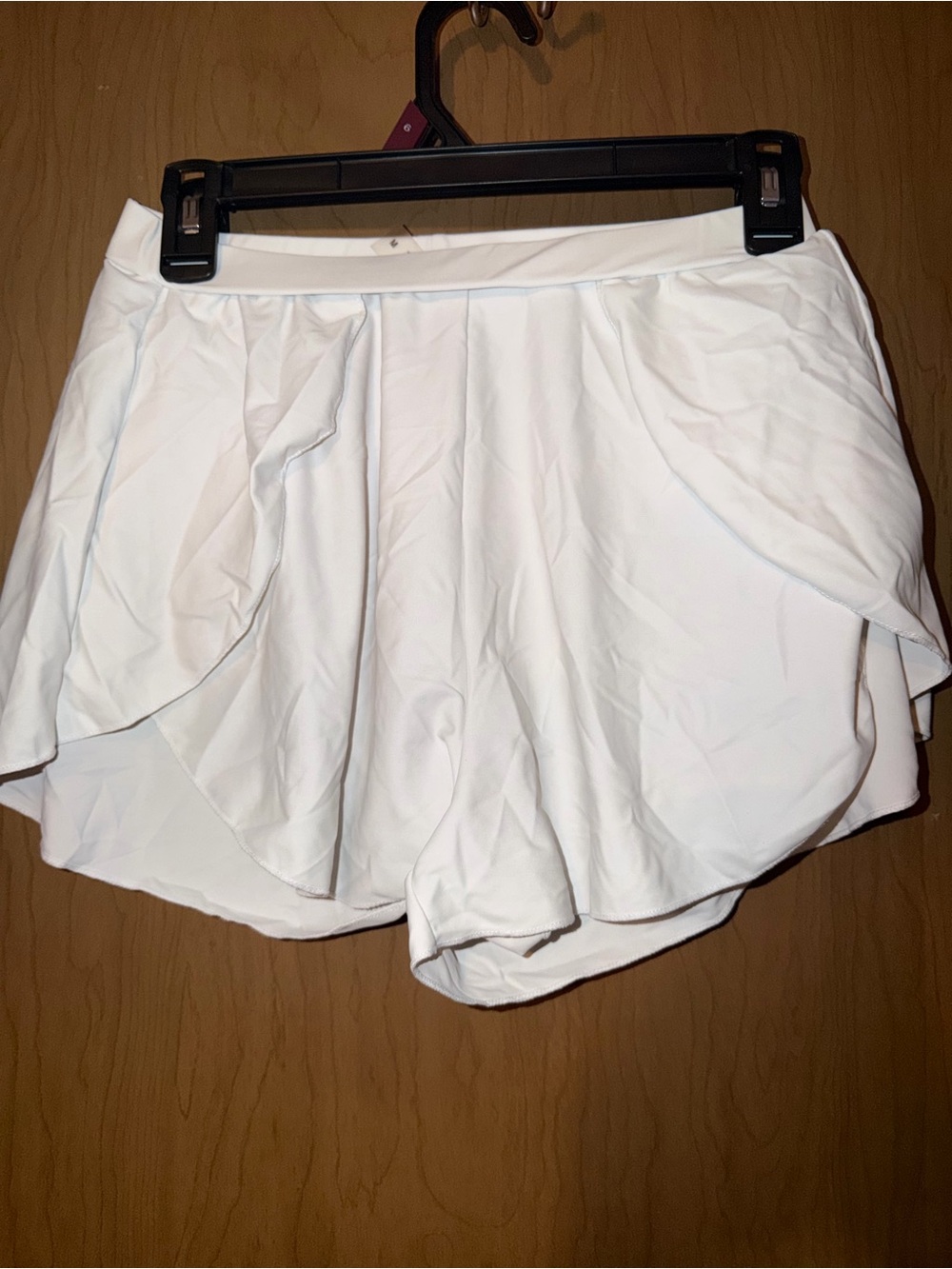 SHEIN White Layered Ruffle Skort